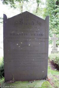 Headstone, Francis Peace